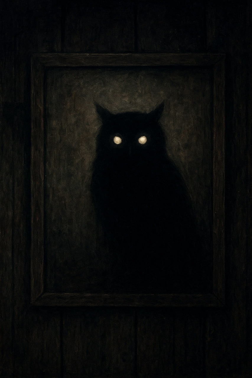 siluet burung hantu di desa baduy