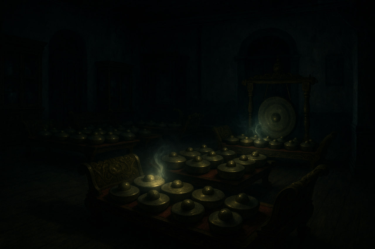 gamelan berbunyi sendiri